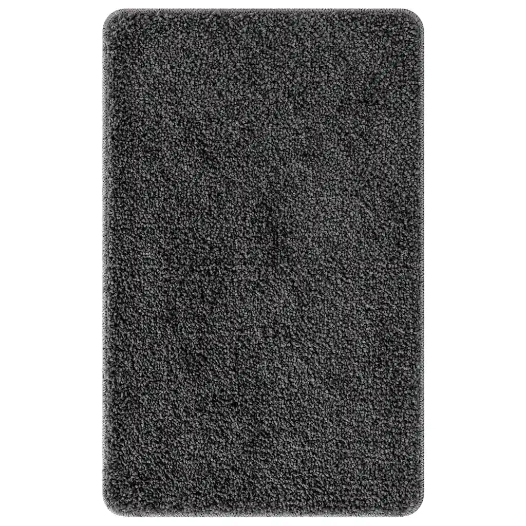 Set di tappetini antiscivolo per il bagno 2 pcs Grigio scuro PP 4019854