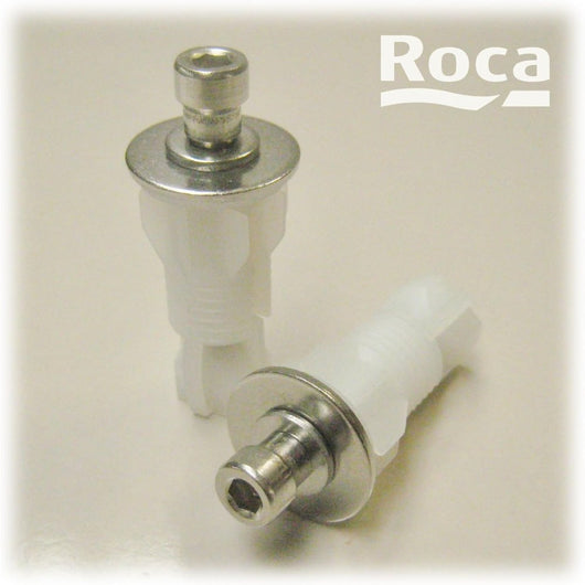 Roca - coppia di picchetti di fissaggio per sedile per wc con ce
