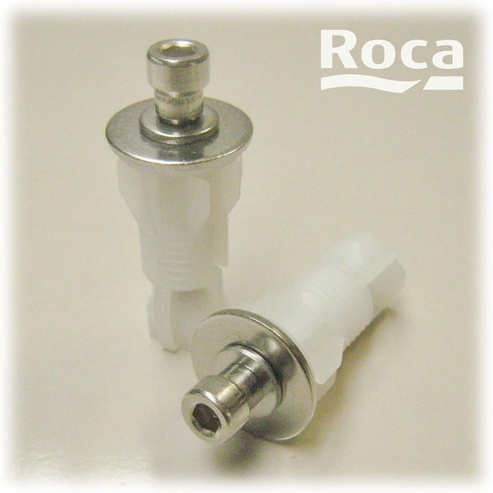 Roca - coppia di picchetti di fissaggio per sedile per wc con ce