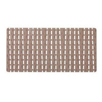 Pedana doccia in plastica e gomma antiscivolo tortora 40x80 cm