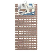 Pedana doccia in plastica e gomma antiscivolo tortora 40x80 cm