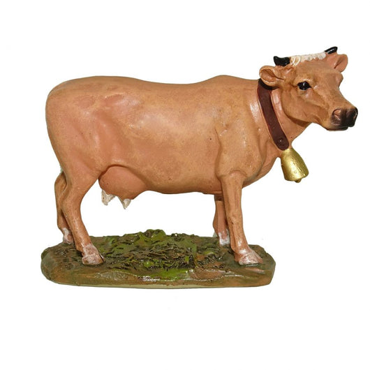 Mucca in resina per presepe da 12 cm