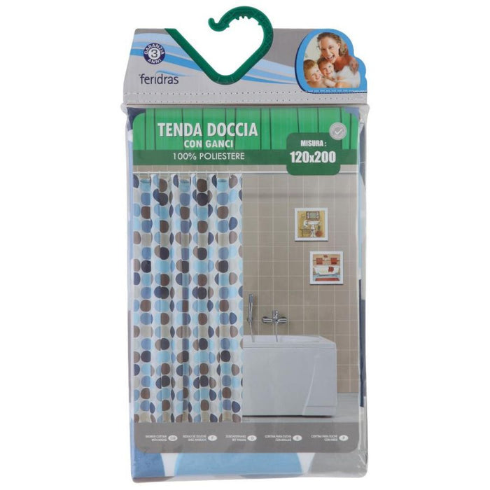 Tenda doccia in poliestere 200x120 cm