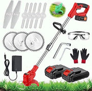 Accu e caricatore per boschiera elettrica 650W 21V 30cm - Rosso