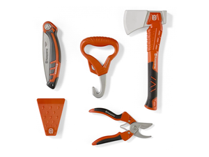 Cintura giocattolo forestale per bambini Husqvarna con utensili da boscaiolo