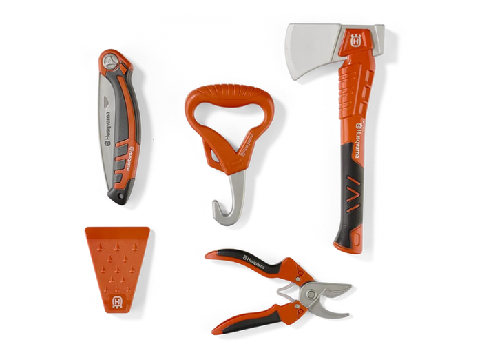Cintura giocattolo forestale per bambini Husqvarna con utensili da boscaiolo