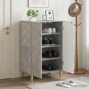 Mobile per scarpe DELFT 59,5 x 39,5 x 90 cm Grigio Cemento 897088