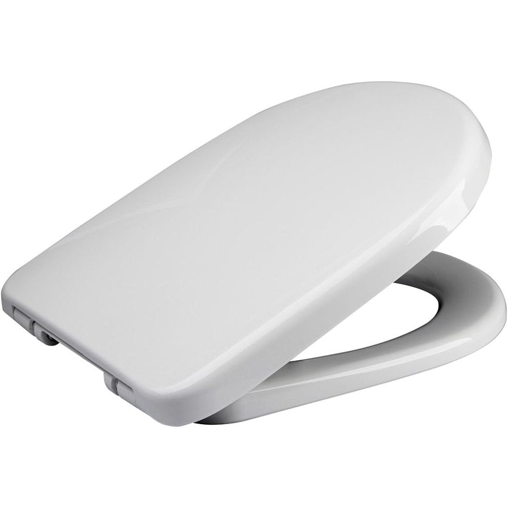 Euroshowers 83600 soft close sedile wc a forma di d, bianco