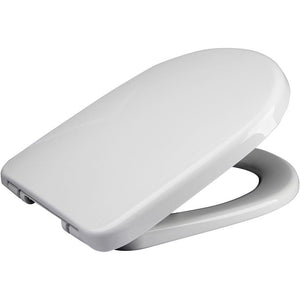 Euroshowers 83600 soft close sedile wc a forma di d, bianco