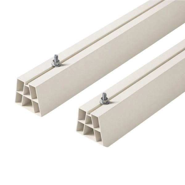 BASE ANTIVIBRANTE A PAVIMENTO PER UNITÀ ESTERNE DI CONDIZIONAMENTO IN PVC   MODELLO BP3-80 - L=450MM H=80MM P=80MM - 280KG PER KIT  - GIS