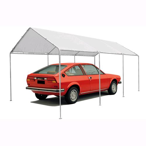 Gazebo Da Giardino Mod. Car Park Struttura In Acciaio 300X600Xh.275Cm.