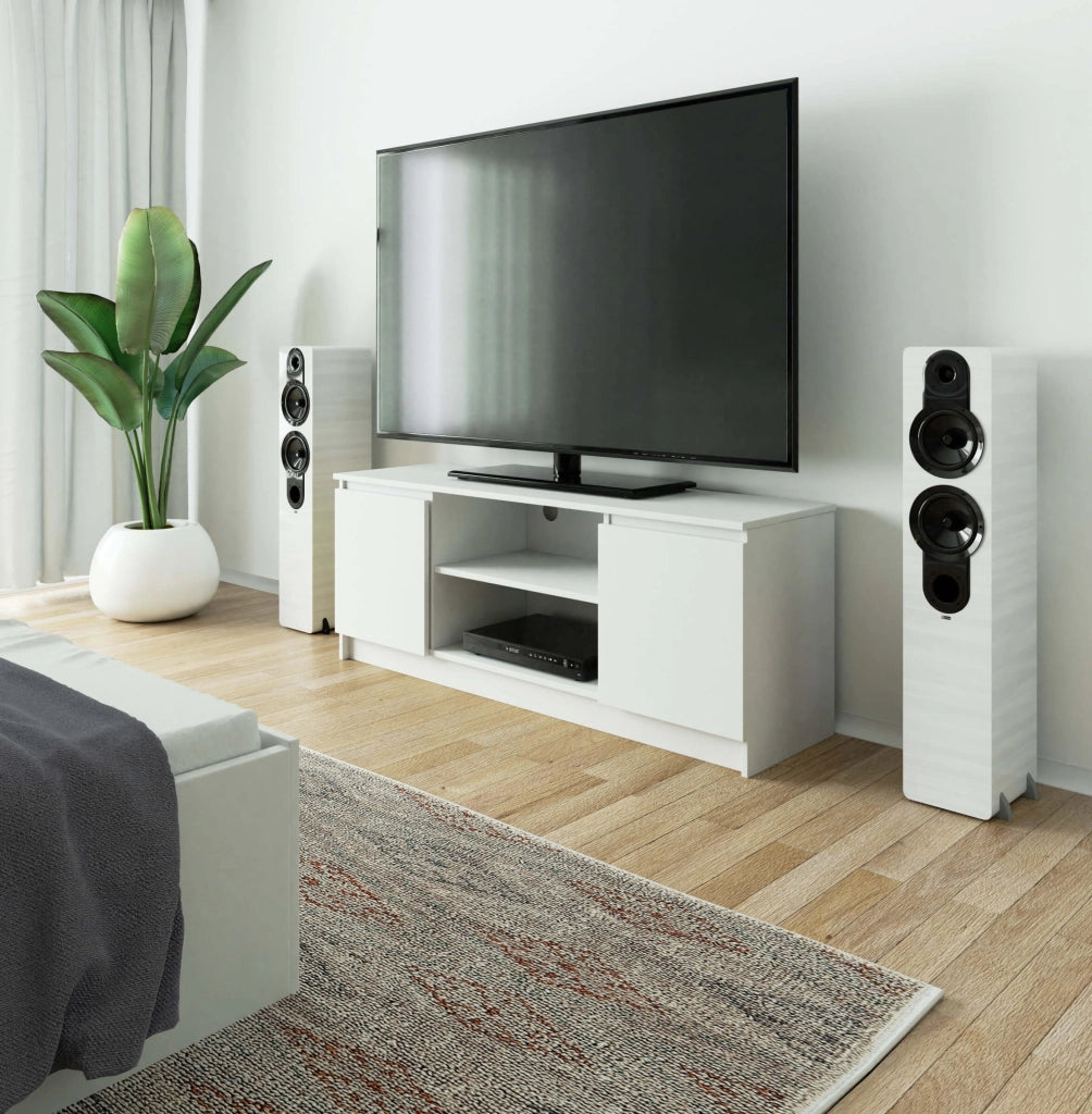 Mobile TV AKORD Bianco 140 cm 2 ante 140x40x55 cm