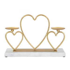 Portacandele Cuori Orizzontale 30x9x20 cm - HEARTS