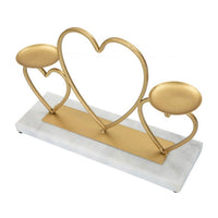 Portacandele Cuori Orizzontale 30x9x20 cm - HEARTS