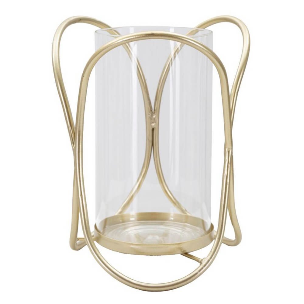 Portacandele Glox Dorato Ã˜16x21,5 cm - GLOX GOLD