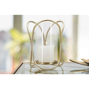 Portacandele Glox Dorato Ã˜16x21,5 cm - GLOX GOLD