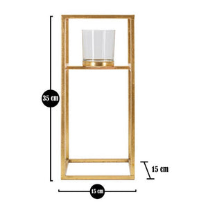 Portacandele Elegante Alto 15x15x35 cm - ELEGANT