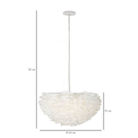 Lampadario Piume Ø60x30 cm (altezza filo 110 cm) - FEATHER