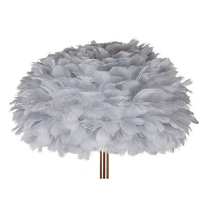 Lampada da Terra Slim Piume Grigia Ø43x170 cm - FEATHERS SLIM