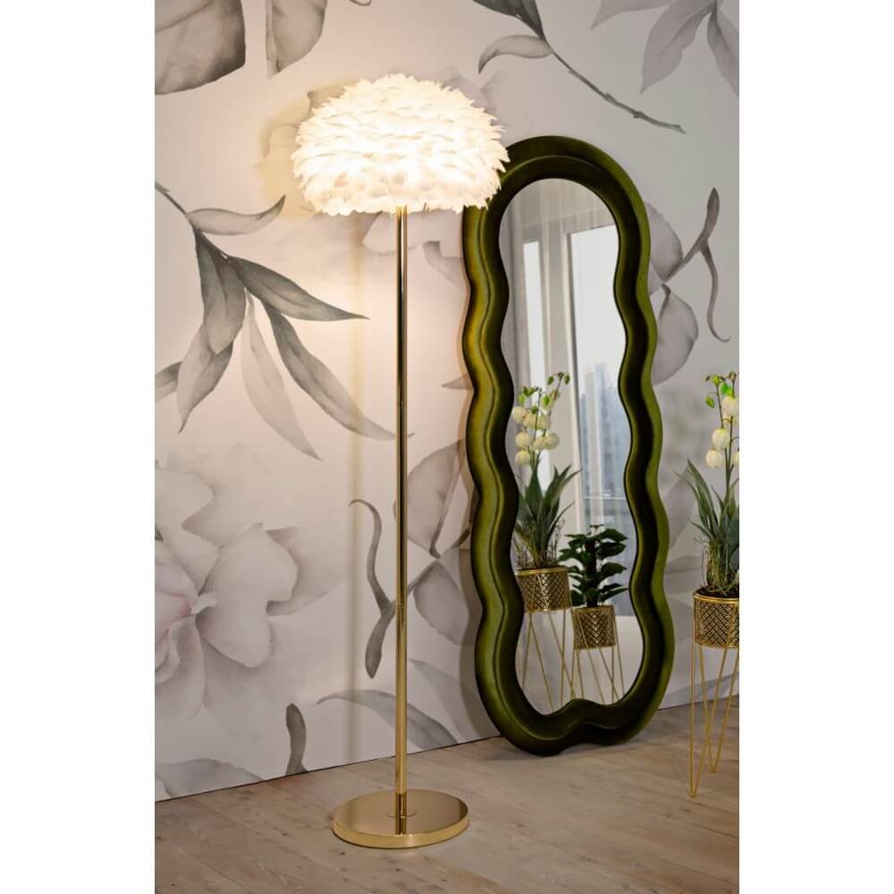 Lampada da Terra Slim Piume Bianca Ø43x170 cm - FEATHERS SLIM