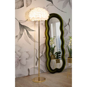 Lampada da Terra Slim Piume Bianca Ø43x170 cm - FEATHERS SLIM