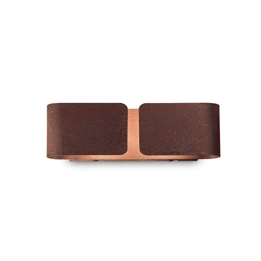Applique Rustica-Country Clip Metallo Corten 2 Luci E27