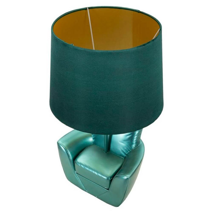 Lampada da Comodino Midcentury Turchese Ã˜26x43 cm - MIDCENTURY