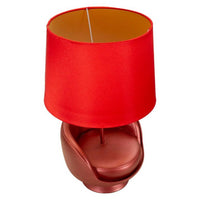 Lampada da Comodino Midcentury Rossa Ø26x43 cm - MIDCENTURY