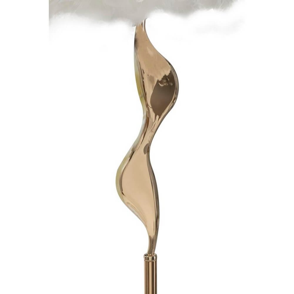 Lampada da Terra Sottile Bianca Ø50X165 cm - SLIM