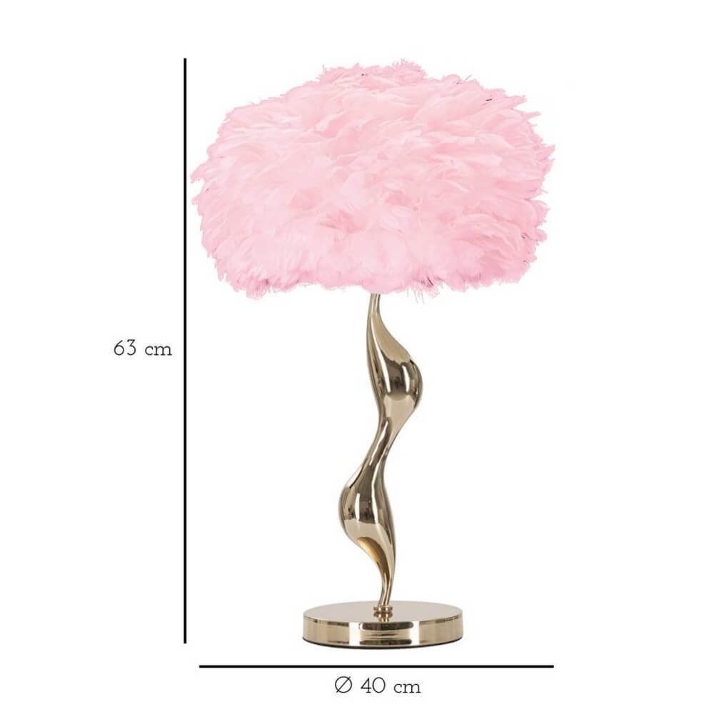 Lampada da Tavolo Sottile Rosa Ø40X63 cm - SLIM