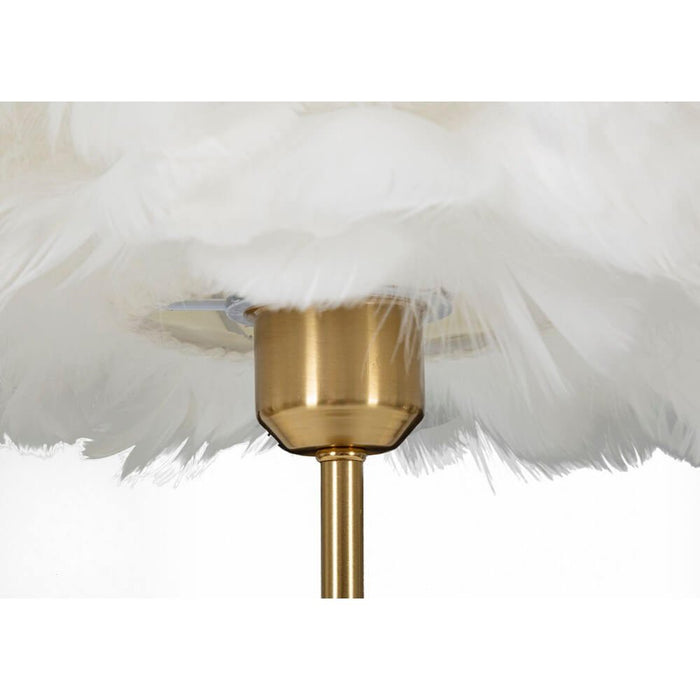 Lampada da Tavolo Piume Rotonda Ø30X50 cm - BALL FEATHER
