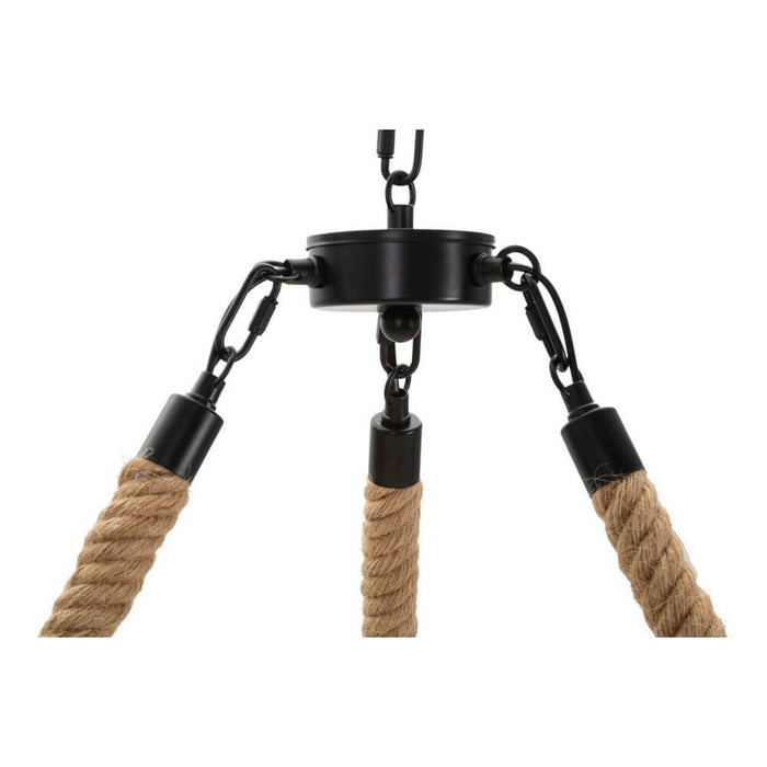 Lampadario Cerchio in Corda cm Ø 64X90 - ROPEIRCLE