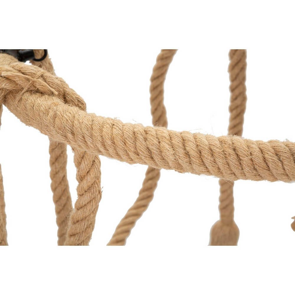 Lampadario Cerchio in Corda cm Ø 64X90 - ROPEIRCLE