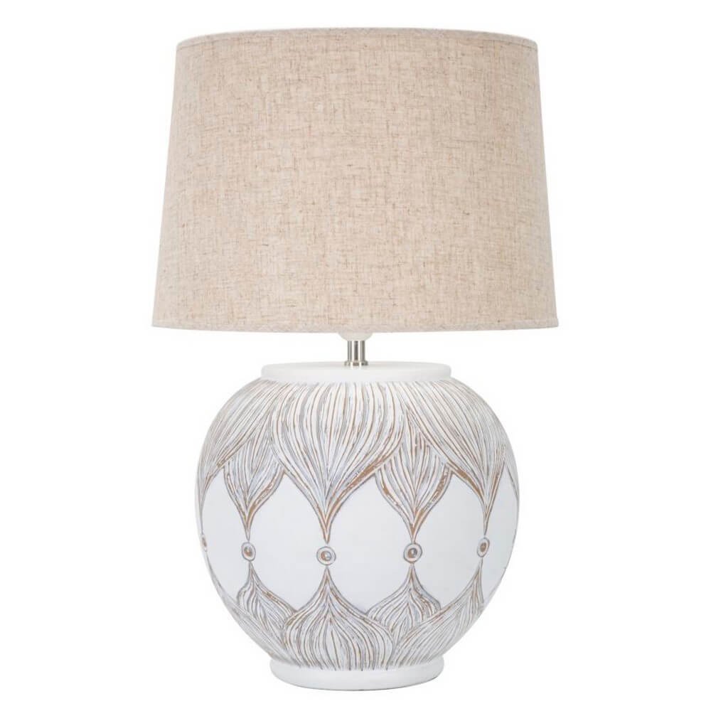 Lampada da Tavolo Resina Rotonda cm Ø 38X59 - ROTTENE