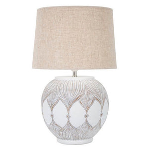 Lampada da Tavolo Resina Rotonda cm Ø 38X59 - ROTTENE