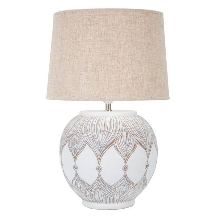 Lampada da Tavolo Resina Rotonda cm Ø 38X59 - ROTTENE