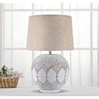 Lampada da Tavolo Resina Rotonda cm Ø 38X59 - ROTTENE