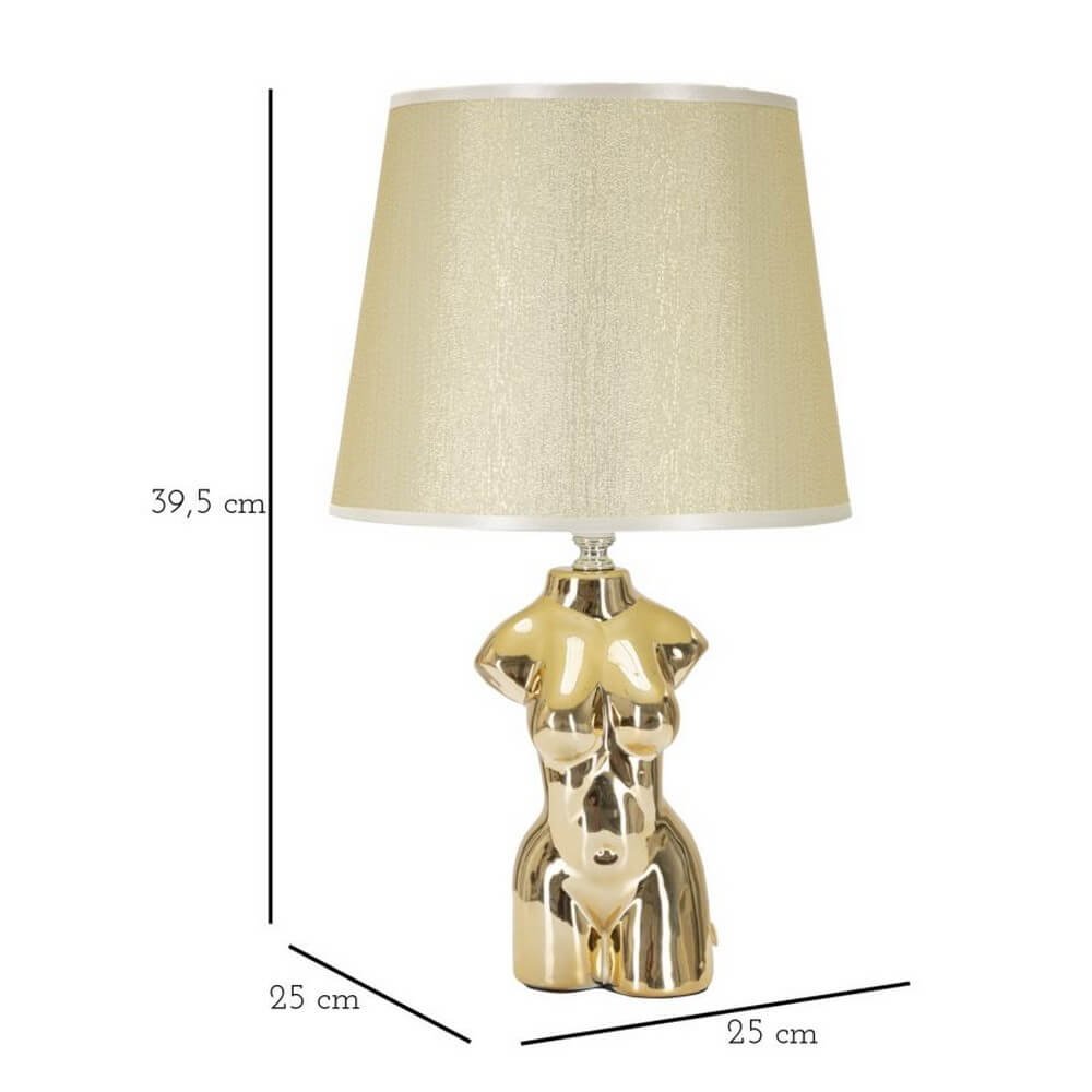 Lampada da Comodino Donna cm Ø 25X39,5 - GLAM WOMAN