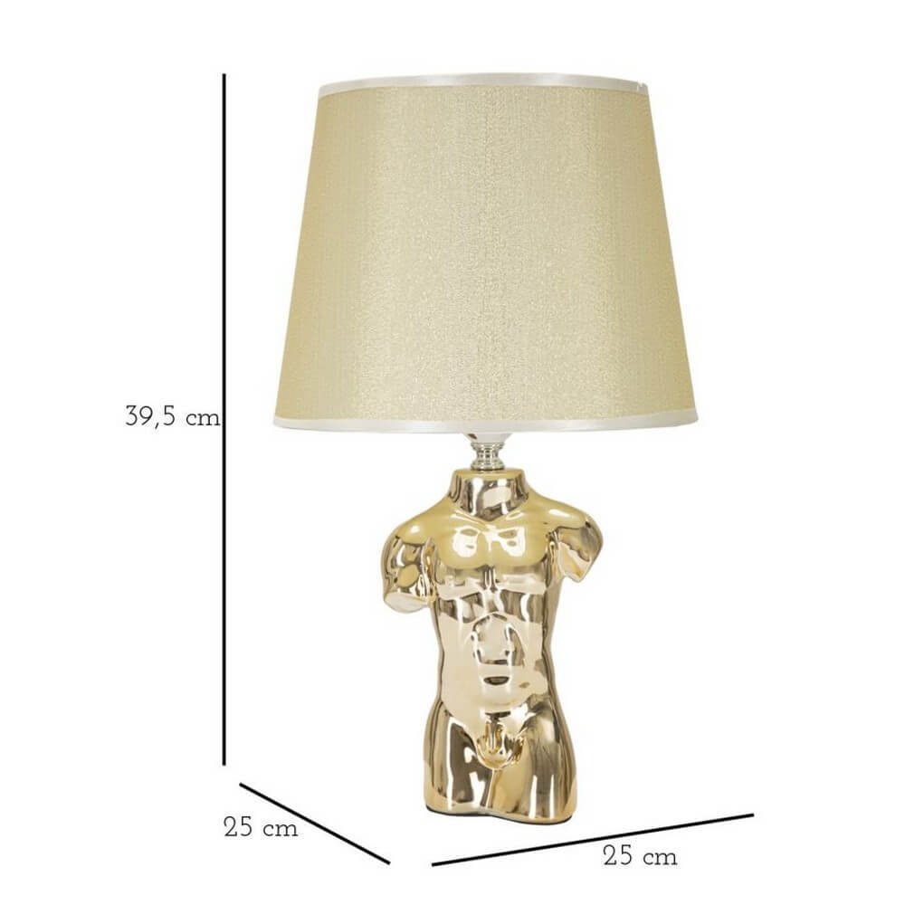 Lampada da Comodino Uomo cm 25X42,5 - GLAM MAN