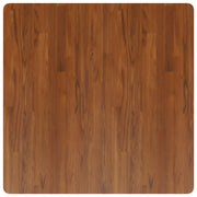 Piano Tavolo Quadrato Marrone Scuro 90x90x4cm Rovere Trattato 343079