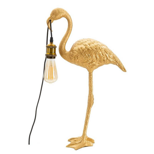 Lampada da tavoloforma di Flamingo - FLAMINGO Colore: Oro, Dimensioni: 37x19x59