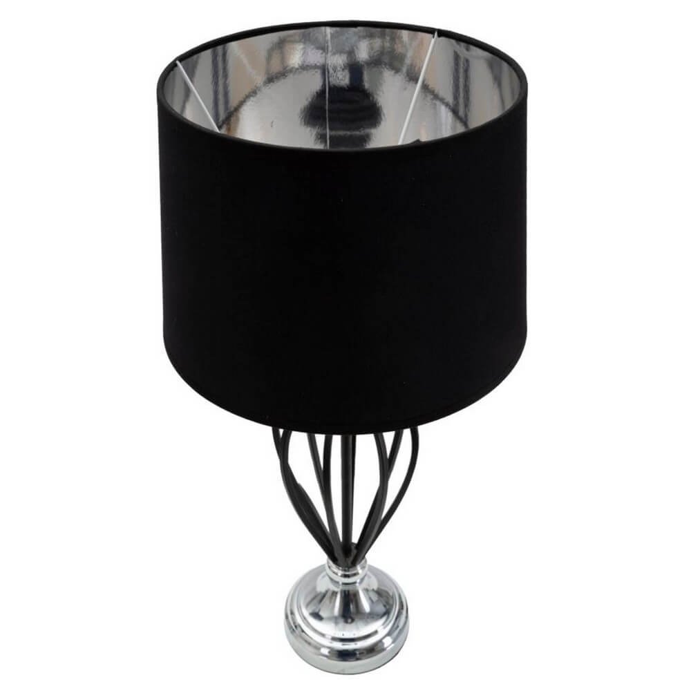 Lampada da Tavolo Argento Piccola cm Ã˜ 28X44,5 - DARKY SILVER