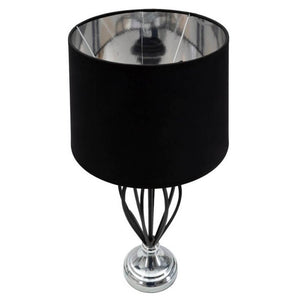 Lampada da Tavolo Argento Piccola cm Ã˜ 28X44,5 - DARKY SILVER