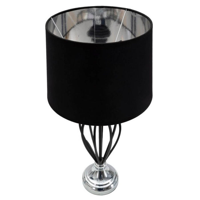 Lampada da Tavolo Argento Piccola cm Ã˜ 28X44,5 - DARKY SILVER