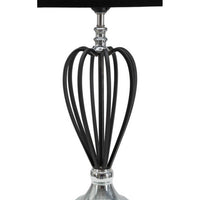 Lampada da Tavolo Argento Piccola cm Ã˜ 28X44,5 - DARKY SILVER