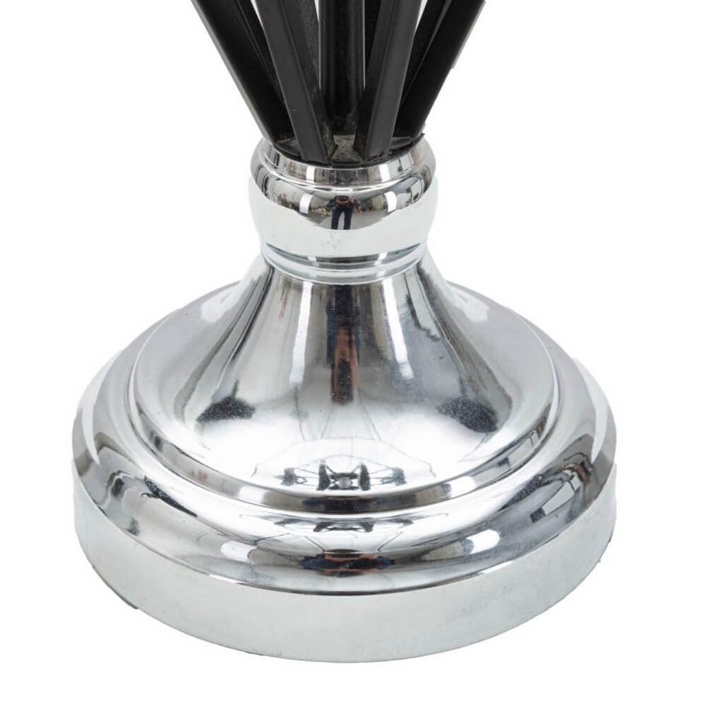 Lampada da Tavolo Argento Piccola cm Ã˜ 28X44,5 - DARKY SILVER