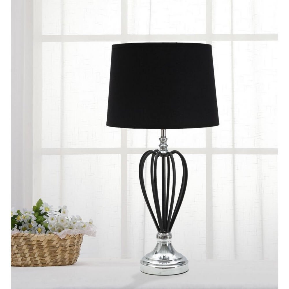 Lampada da Tavolo Argento Piccola cm Ã˜ 28X44,5 - DARKY SILVER