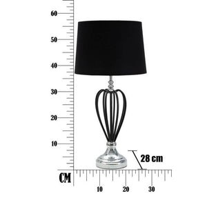 Lampada da Tavolo Argento Piccola cm Ã˜ 28X44,5 - DARKY SILVER