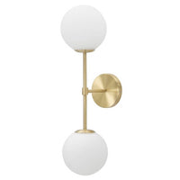 Lampada da Muro Circolare cm 15X20X40 - GLAMY DOPPIA