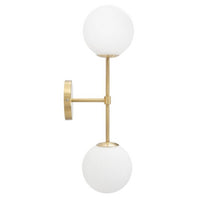 Lampada da Muro Circolare cm 15X20X40 - GLAMY DOPPIA